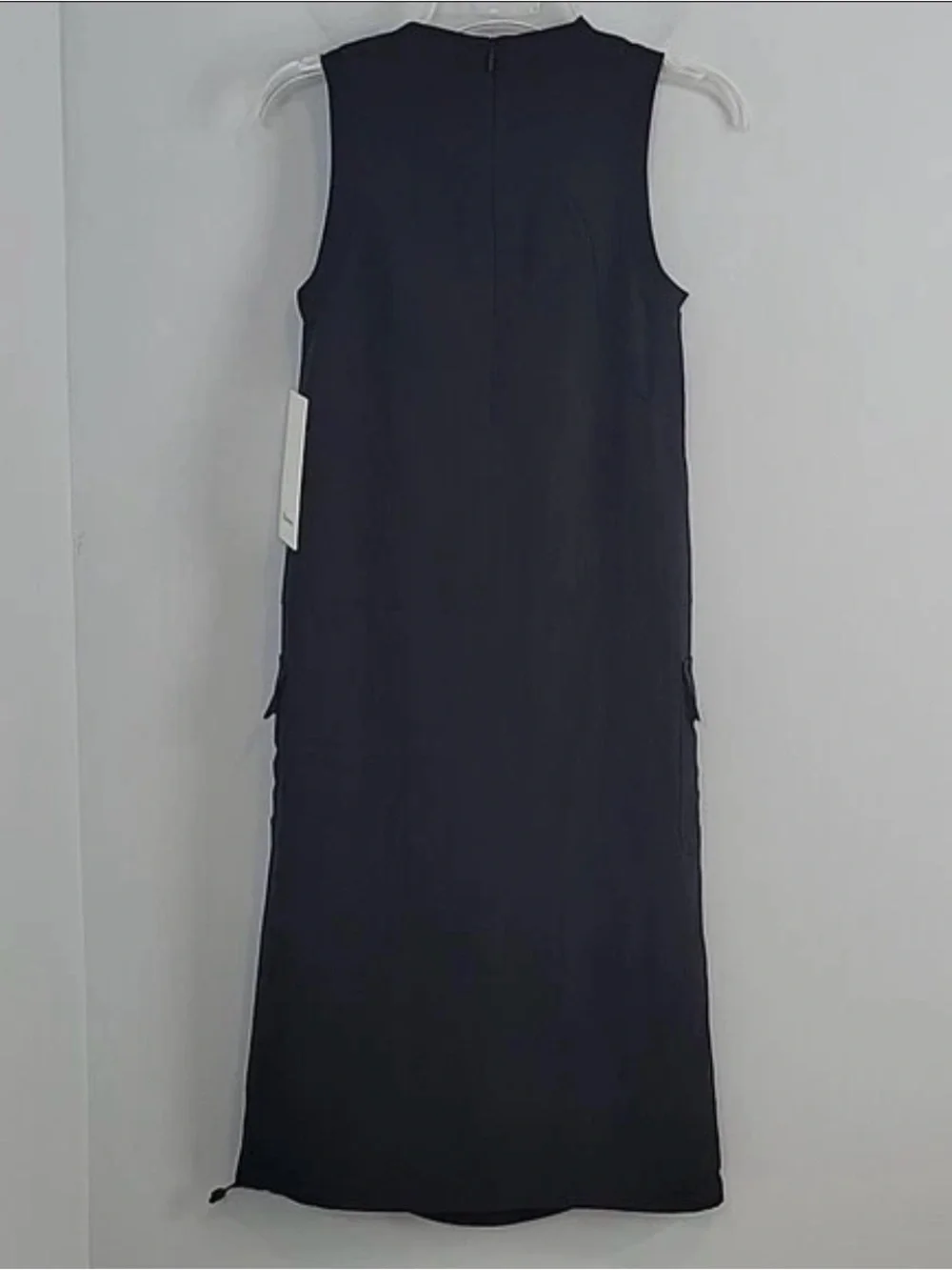 HTF Nwt Lululemon athletics Pocketed Drop Waist Midi Dress Black, size 8